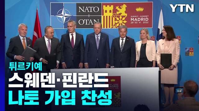 튀르키예, 스웨덴·핀란드 나토 가입 찬성...양해각서 체결 / YTN