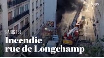 Les images de l'incendie qui s'est déclaré dans le 16e arrondissement de Paris