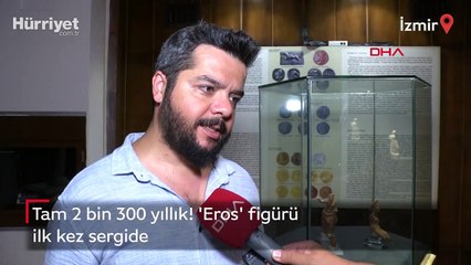 Eros figürü ilk kez sergide