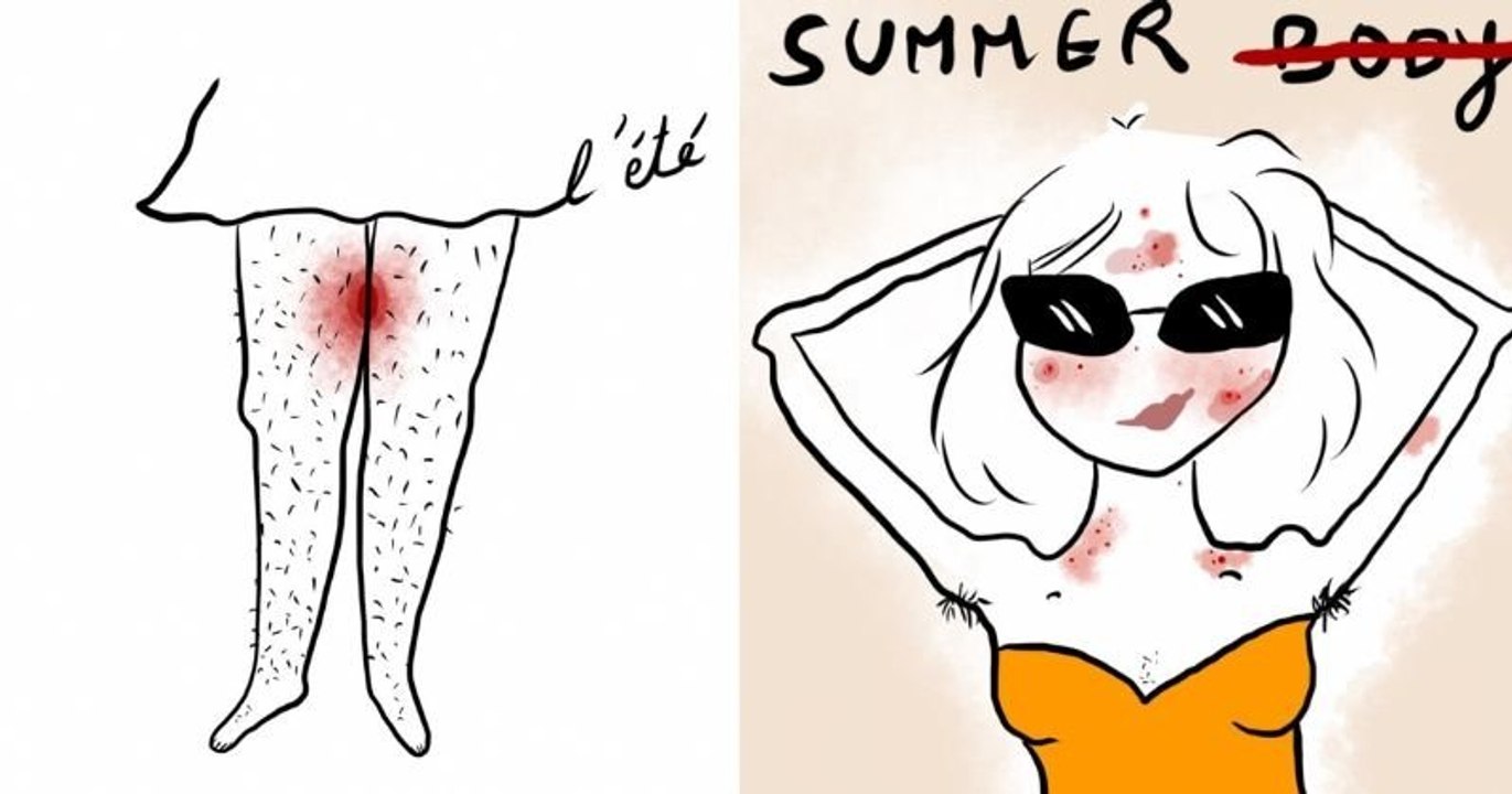 Cette illustratrice déculpabilise les femmes sur l'épilation avec ses dessins