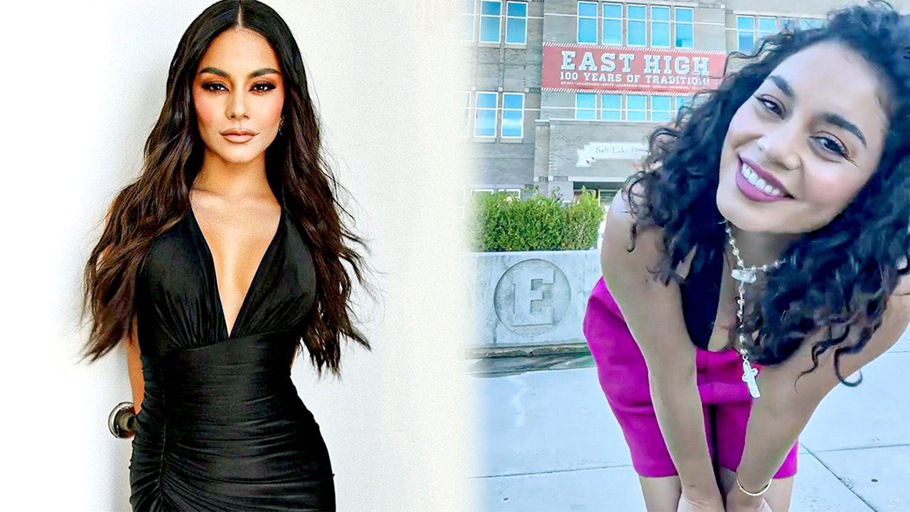 Vanessa Hudgens Visits The Iconic 'High School Musical' East High
