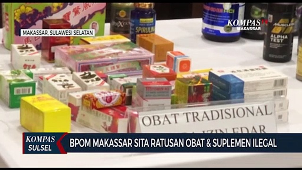 BPOM Makassar Sita Ratusan Obat & Suplemen Ilegal