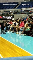 Thirdy Ravena by the PBA sidelines