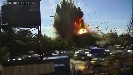 CCTV shows moment missile hits Kremenchuk shopping mall, leading Zelensky to claim the Russian attack was precise and deliberate