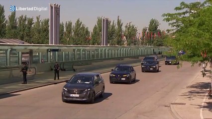 Joe Biden utiliza una enorme caravana de coches oficiales para llegar a la cumbre de la OTAN en Madrid
