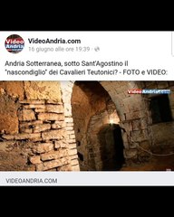 Andria: sotto Sant’Agostino il “nascondiglio” dei Cavalieri Teutonici?