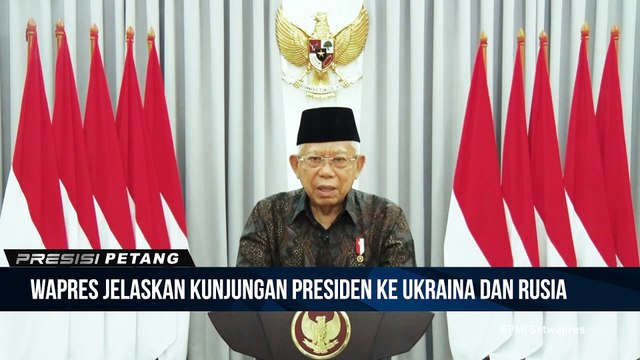 Wakil Presiden Berikan Keterangan Terkait Kunjungan Penting Presiden Membawa Misi Perdamaian