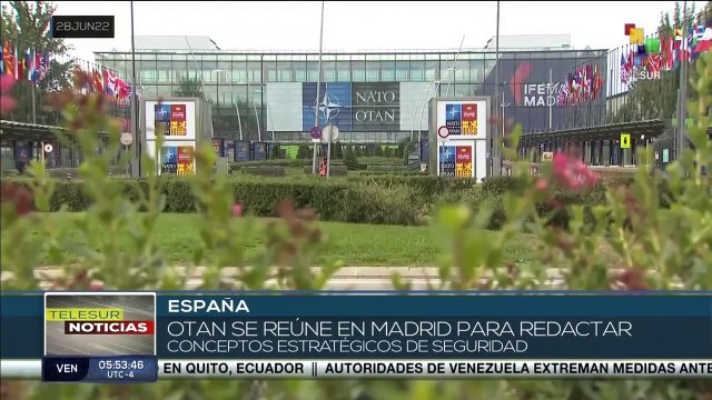 Miembros de la OTAN celebran Cumbre en Madrid para trazar estrategias de seguridad contra Rusia