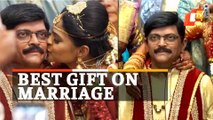 WATCH: Brother’s Incredible Gift On Sister’s Wedding Day – Late Father’s Wax Statue