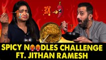 Spicy Noodles Challenge Ft Jithan Ramesh | 3X Spicy Noodles | Shalu Shamu Vlogs