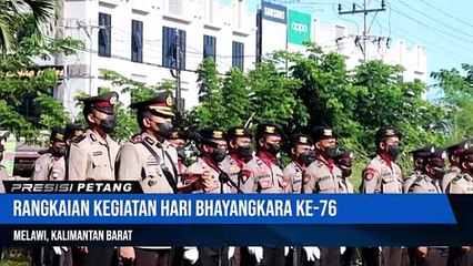 Sambut Hari Bhayangkara Ke-76, Polres Melawi  Gelar Upacara Ziarah Tabur Bunga di Taman Makam Bahagia Pinoh-