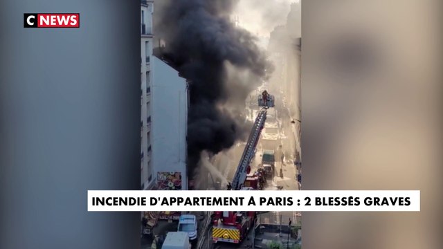 Incendie d'appartement à Paris : 2 blessés graves