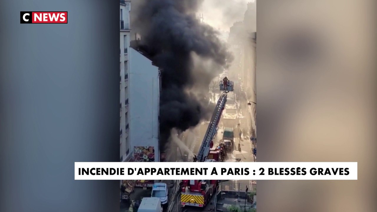 Incendie d'appartement à Paris : 2 blessés graves