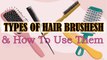 Types Of Hair Comb,Hair Brushes & Their Usages | Choose A Right Comb To Avoid Hair Fall & Breakage ~ Sushmita's Diaries