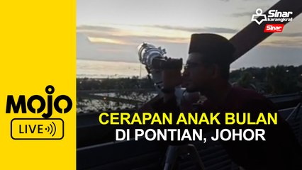 Cerapan anak bulan di Pontian, Johor