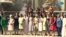 La reina Letizia y los acompañantes de los participantes en la cumbre de la OTAN visitan La Granja en Segovia