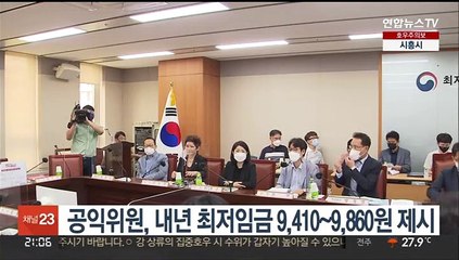 Download Video: 공익위원, 내년 최저임금 9,410~9,860원 제시