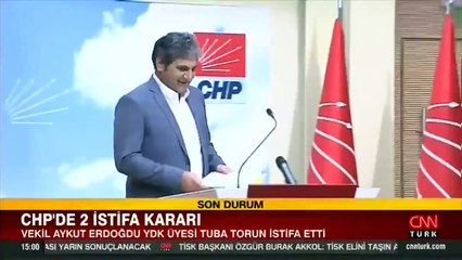 SON DAKİKA: Aykut Erdoğdu ve Tuba Torun CHP'den istifa etti