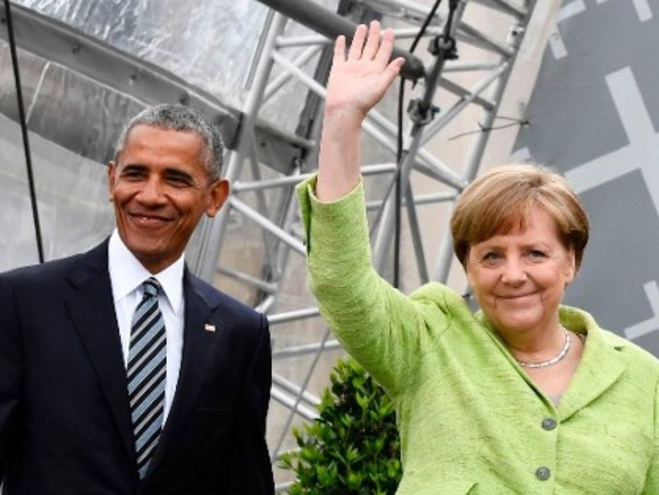 Barack Obama macht mit 'Freundin' Angela Merkel Washington unsicher