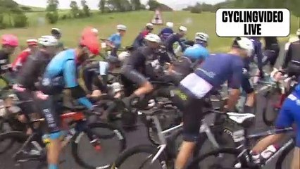 Crash In Peloton At British National Championships Road Race 2022