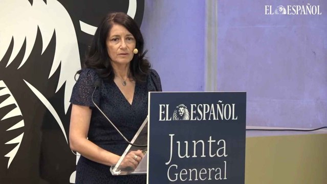 Mamen Vázquez, directora general de EL ESPAÑOL en la Junta de Accionistas