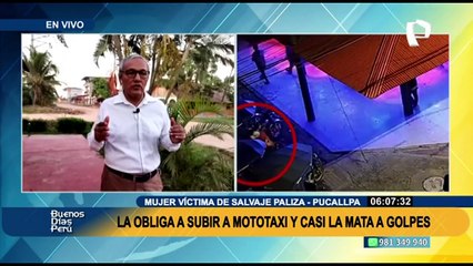 Pucallpa: agrede con varios puñetes a mujer mientras la obliga subir a su mototaxi