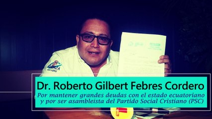 ASAMBLEÍSTA ALTERNO CON DEUDAS CON EL ESTADO ECUATORIANO ASPIRA SER CONSEJERO DE PARTICIPACIÓN CIUDADANA