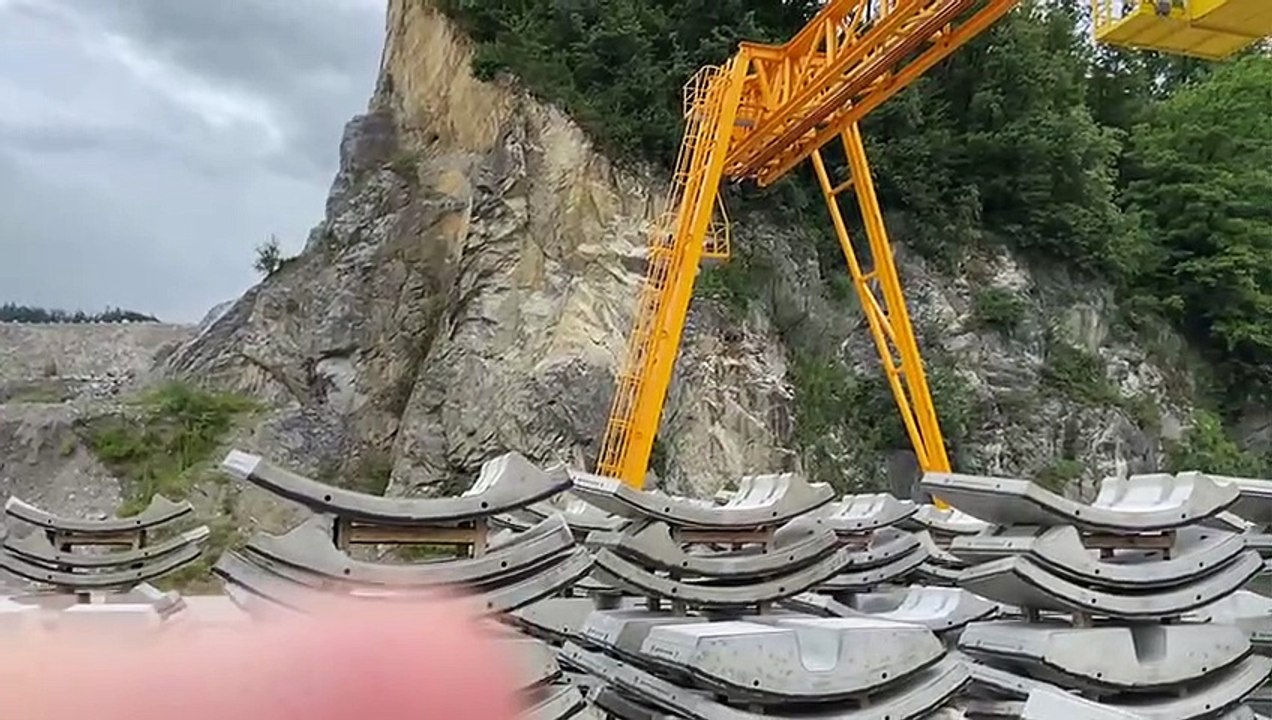 ÖBB bringen 60.000 Tonnen an Bauteilen  über den Arlberg