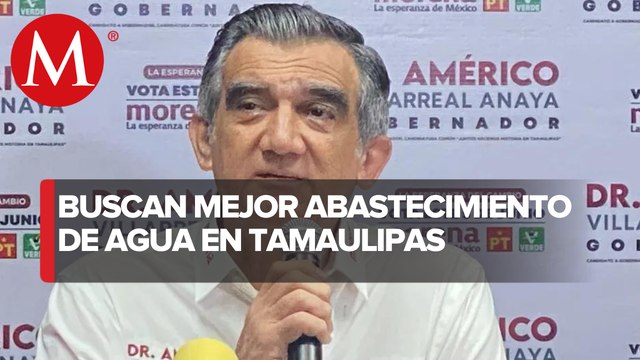 Américo Villarreal propone construir acueductos y atender sequía de modo regional