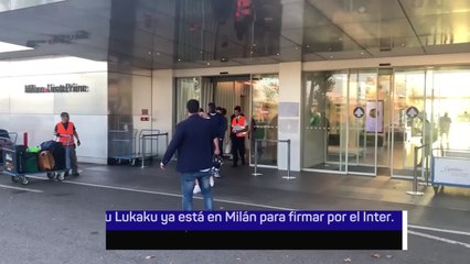 Lukaku, en Milán para firmar por el Inter