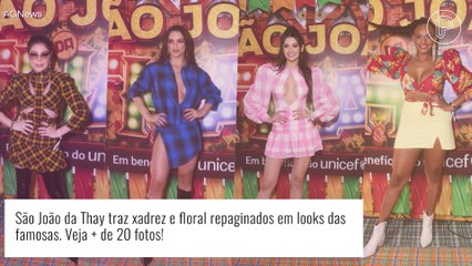 São João da Thay traz xadrez e floral repaginados em looks das famosas. Veja + de 20 fotos!