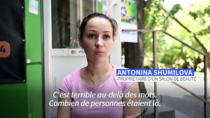 Ukraine: des habitants racontent l’attaque du centre commercial de Krementchouk