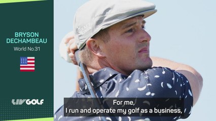 Joining LIV Golf a 'business decision' for DeChambeau