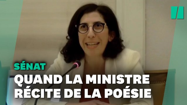 Rima Abdul Malak, la nouvelle ministre de la Culture récite une poésie pour sa 1ère audition au Sénat