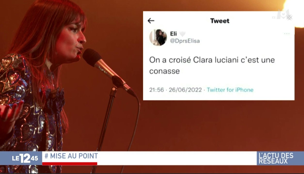 Zapping du 29/06 : Insultée par une fan, Clara Luciani répond