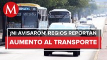 Sorprende a usuarios aumento en tarifa de transporte público en Nuevo León