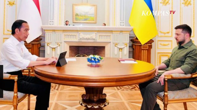 Dialog Jokowi dan Zelensky di Meja Bundar Bahas Perdamaian Rusia-Ukraina