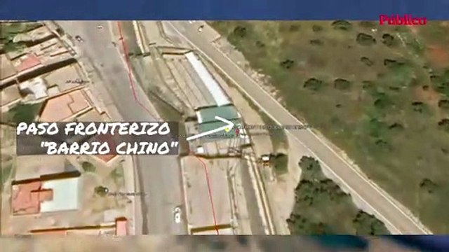 El mapa del lugar donde se hicieron las fotos que prueban que los gendarmes marroquís cruzaron la frontera