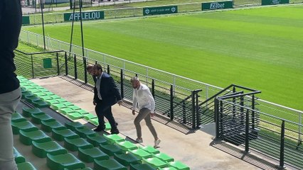 Laurent Battles, le nouvel entraîneur des Verts présenté à la presse