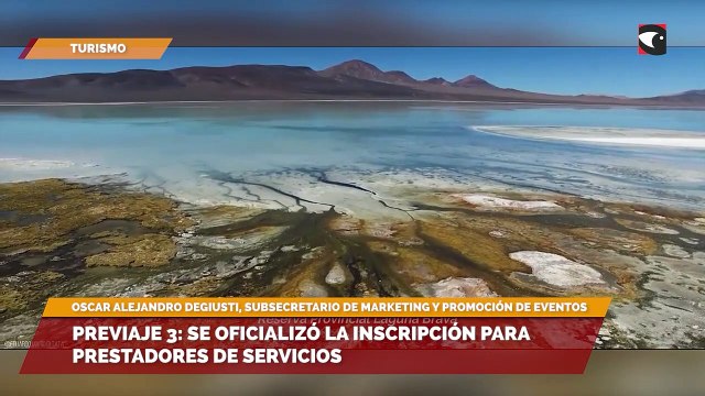 Previaje 3 se oficializó la inscripción para prestadores de servicios