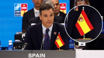 ¡Vergüenza! Sánchez inaugura la cumbre de la OTAN con la bandera de España al revés