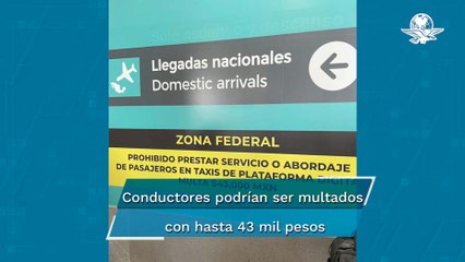 Usuarios se quejan de la prohibición para taxis de aplicación en el AICM