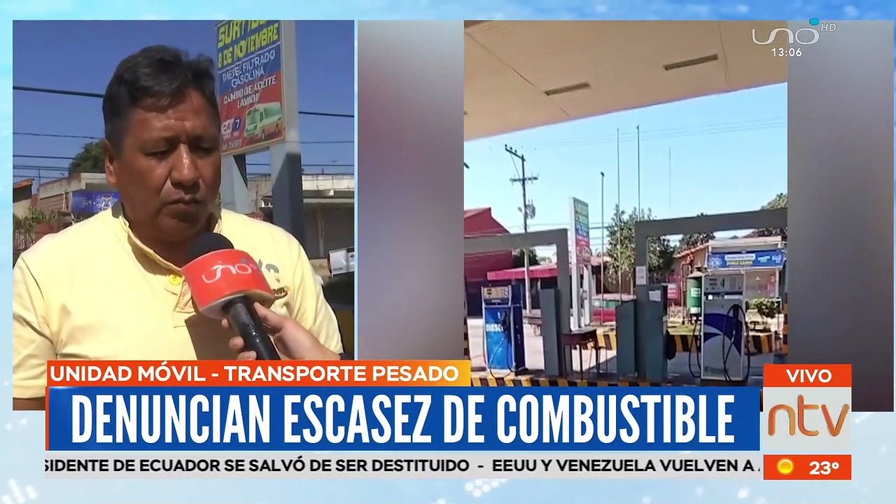 Denuncian escasez de combustible
