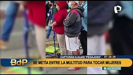 Capturan a depravado que aprovechaba aglomeración para rozar sus partes íntimas en mujeres