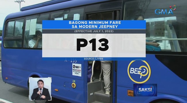 P11 minimum fare sa traditional jeepney at P13 minimum fare sa modern jeepney, ipatutupad sa buong bansa simula July 1 | Saksi
