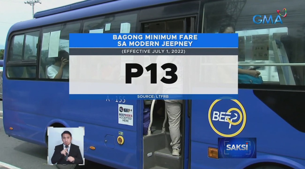 P11 minimum fare sa traditional jeepney at P13 minimum fare sa modern jeepney, ipatutupad sa buong bansa simula July 1 | Saksi