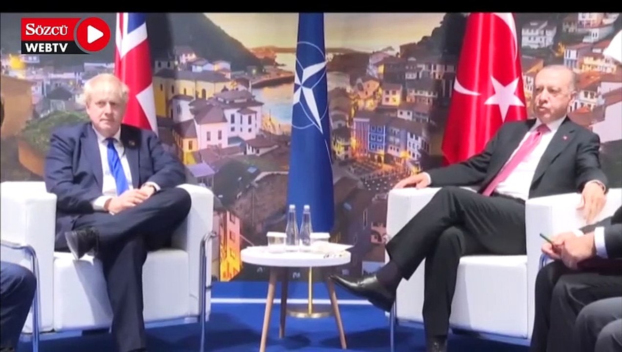 Erdoğan, Boris Johnson, Emmanuel Macron ve Charles Michel ile bir araya geldi