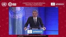 Milli Eğitim Bakanı Mahmut Özer UNESCO'da eğitim bakanlarına hitap etti