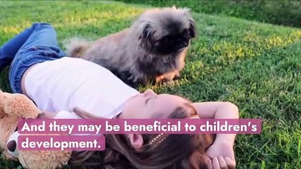 How do pets contribute to children's development?