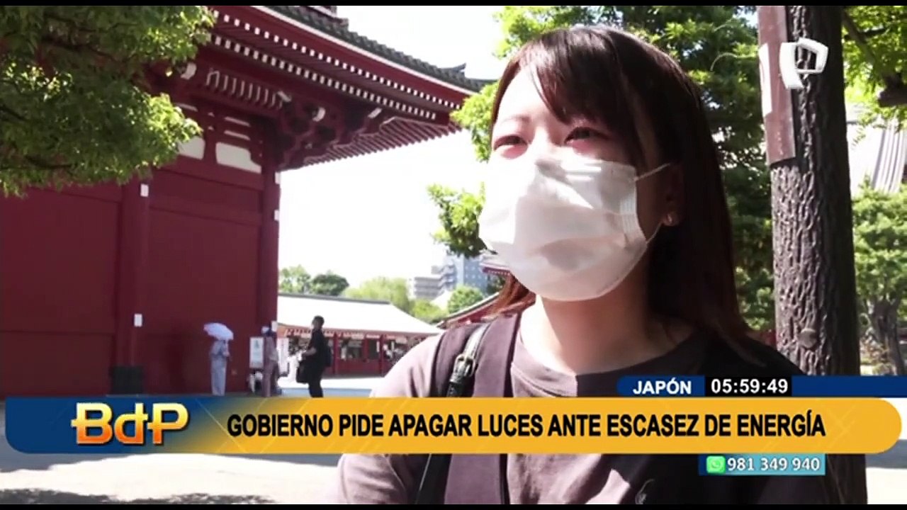 Japón pide a sus ciudadanos apagar sus luces ante posible escasez de energía